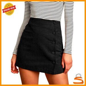 High Waisted Corduroy Pencil Skirt Mini Bodycon Fall Winter Vintage